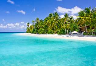 Vue de la plage de Park Hyatt Maldives