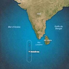 Carte des Maldives