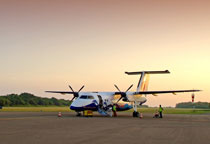 Aéroport domestique aux Maldives